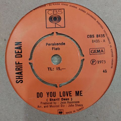 Sharif Dean – Do You Love Me? / In The Summer Holidays 45LİK PLAK