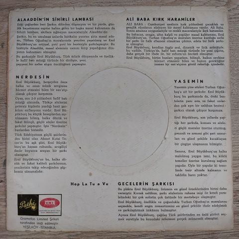 EROL BÜYÜKBURÇ - ALİ BABA VE KIRK HARAMİLER 45LİK PLAK