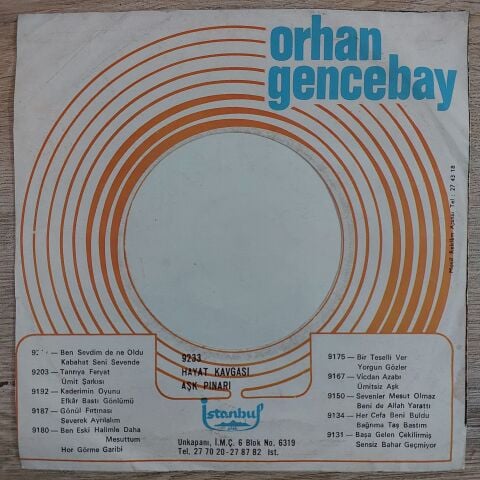 Orhan Gencebay – Ben Sevdimde Ne Oldu 45LİK PLAK