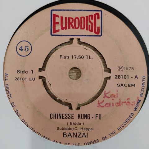 Banzai* – Chinesse Kung-Fu 45LİK PLAK