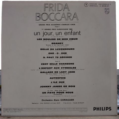 Frida Boccara – Un Jour, Un Enfant LP PLAK