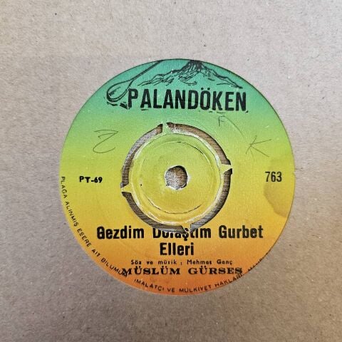 Müslüm Gürses – Gezdim Dolaştım Gurbet Elleri / Özür Diliyorum Senden 45LİK PLAK...