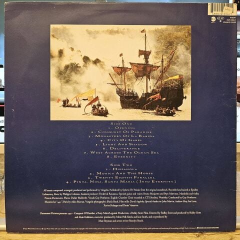 Vangelis – 1492 – Conquest Of Paradise (Music From The Original Soundtrack) LP PLAK