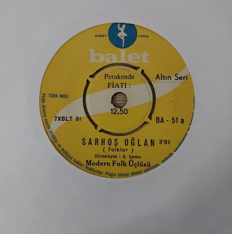 MODERN FOLK ÜÇLÜSÜ - LEBLEBİ 45LİK PLAK