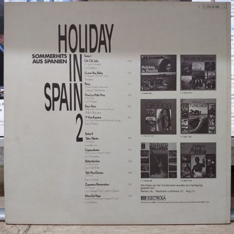 Various – Holiday In Spain 2 - Sommerhits Aus Spanien LP PLAK