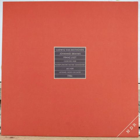 Ludwig van Beethoven, Johannes Brahms, Franz Liszt, Aldo Ceccato – NDR Live Concerto 1986, Promo LP PLAK