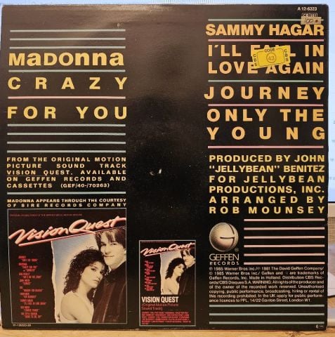 Madonna – Crazy For You LP PLAK