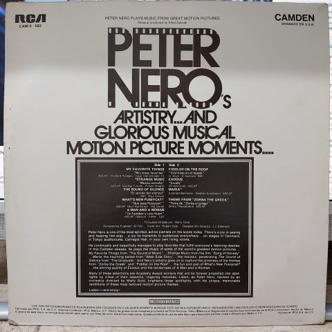 Peter Nero – Peter Nero Plays Music From Great Motion Pictures LP PLAK