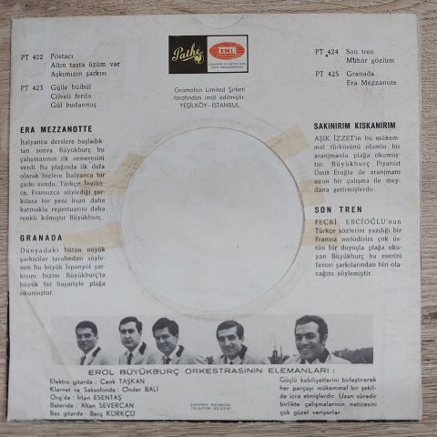 EROL BÜYÜKBURÇ - CİLVELİ FERDA 45LİK PLAK