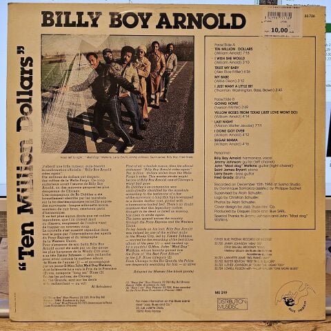 Billy Boy Arnold – Ten Million Dollars LP PLAK