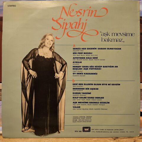 Nesrin Sipahi – Aşk Mevsime Bakmaz LP PLAK