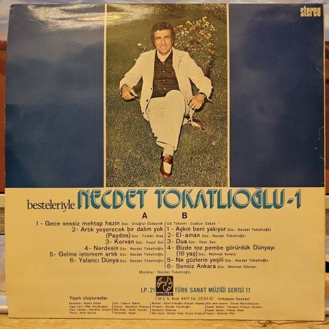 Necdet Tokatlıoğlu – Besteleriyle Necdet Tokatlıoğlu - 1 LP PLAK