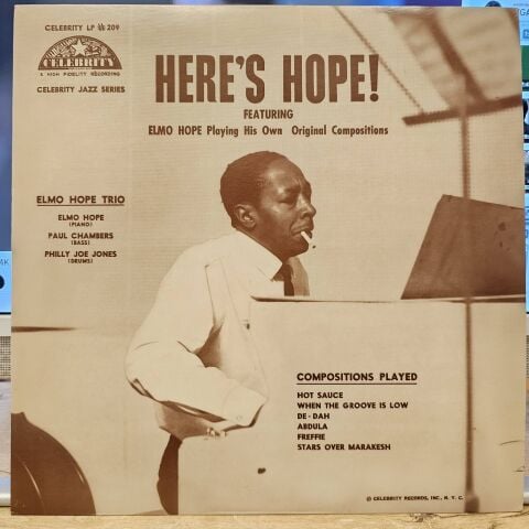 Elmo Hope Trio – Here's Hope! LP PLAK