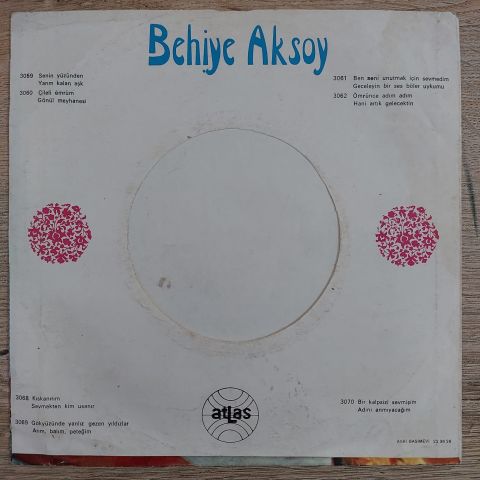 Behiye Aksoy – Ömrümce Hep Adım Adım / Hani Artık Gelecektin 45LİK PLAK
