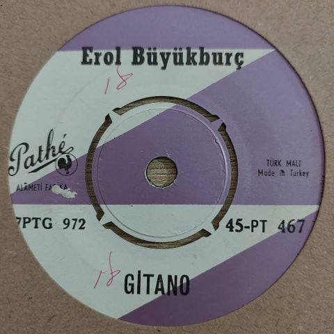 EROL BÜYÜKBURÇ - GİTANO 45LİK PLAK
