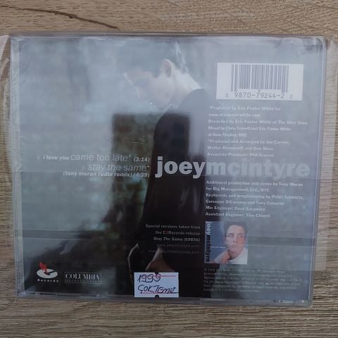 JOEY MCİNTYRE - İ LOVE YOU CAME TOO LATE CD