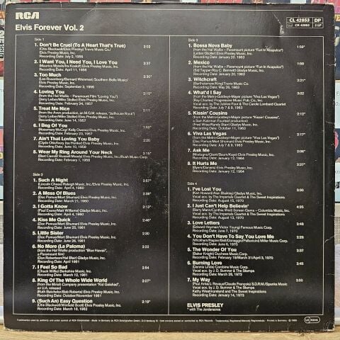 Elvis Presley – Elvis Forever Volume 2 LP PLAK