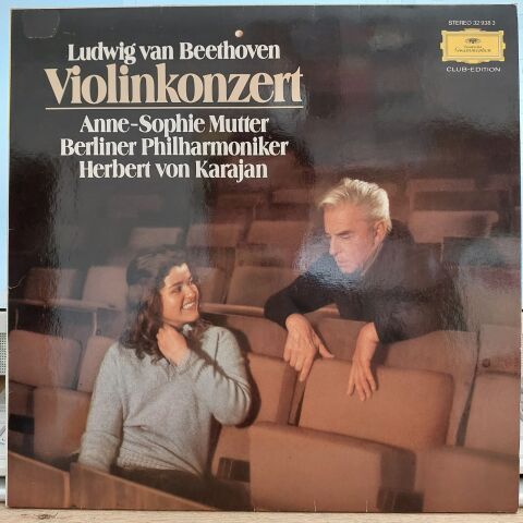 Ludwig van Beethoven - Anne-Sophie Mutter, Berliner Philharmoniker, Herbert von Karajan – Violinkonzert LP PLAK