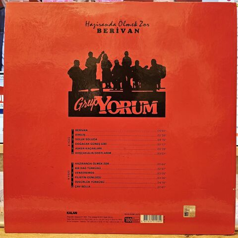 GRUP YORUM BERİVAN - HAZİRANDA ÖLMEK VAR LP PLAK