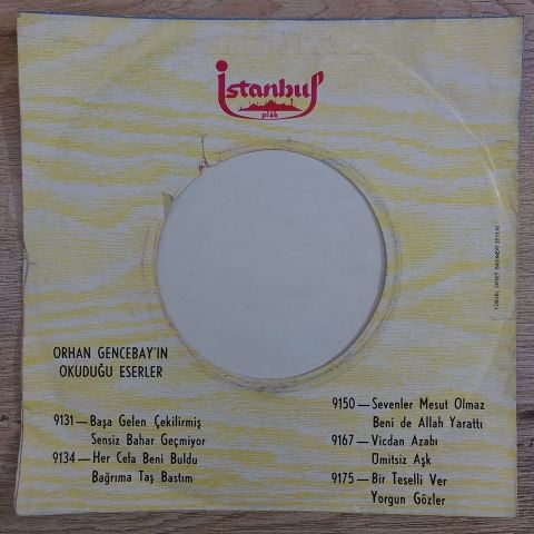 Orhan Gencebay – Başa Gelen Çekilirmiş 45LİK PLAK