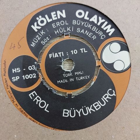 EROL BÜYÜKBURÇ - KÖLEN OLAYIM 45LİK PLAK