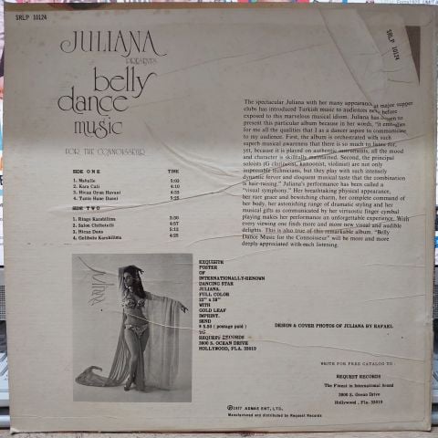 Juliana – Presents Belly Dance Music For The Connoisseur LP PLAK