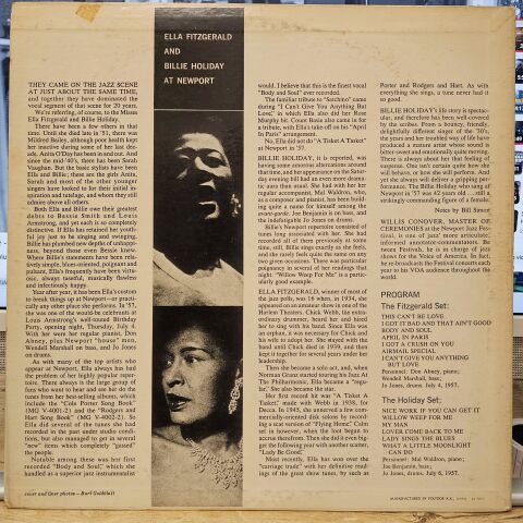 Ella Fitzgerald & Billie Holiday – At Newport LP PLAK