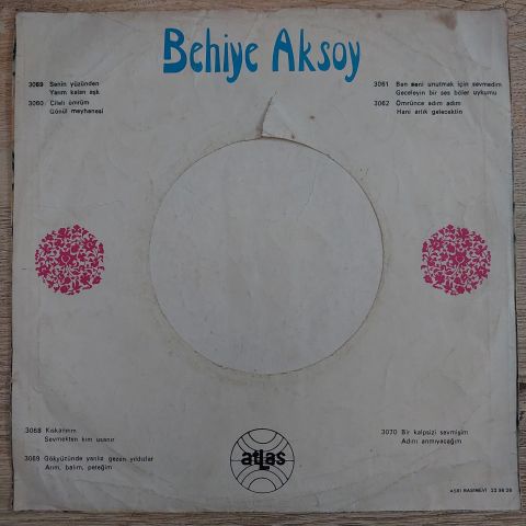 Behiye Aksoy – Sevmekten Kim Usanır / Kıskanırım 45LİK PLAK