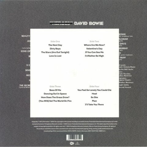 David Bowie – The Next Day LP PLAK