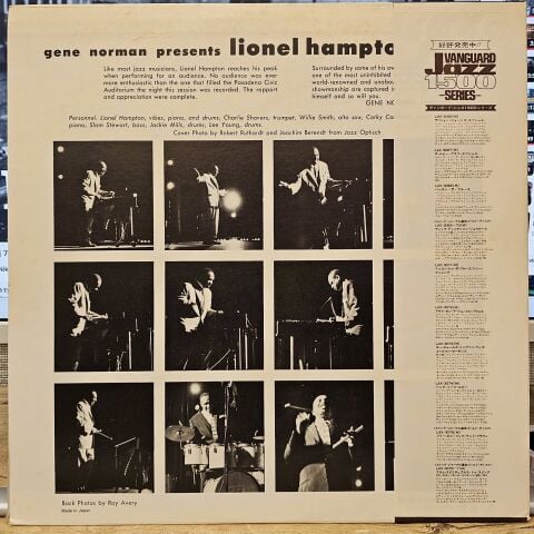 Lionel Hampton And The Just Jazz All Stars – Lionel Hampton And The Just Jazz All Stars LP PLAK