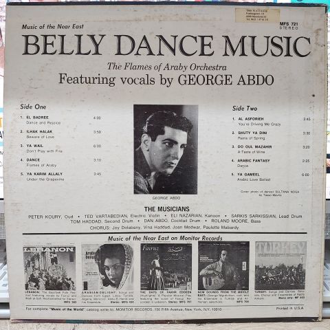 George Abdo And His ''Flames Of Araby'' Orchestra – Belly Dance Music LP PLAK