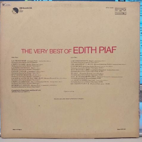Edith Piaf – The Very Best Of LP PLAK