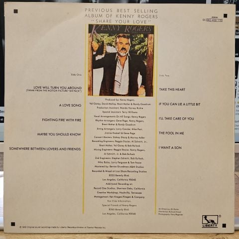 Kenny Rogers – Love Will Turn You Around LP PLAK