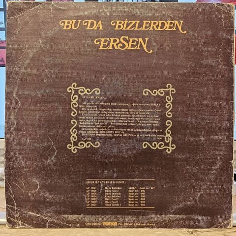 Ersen – Bu Da Bizlerden LP PLAK