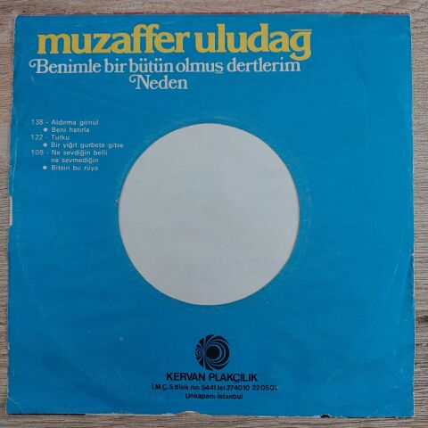 Muzaffer Uludağ – Benim Bir Bütün Olmuş Dertlerim / Neden 45LİK PLAK