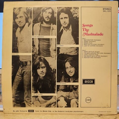 The Marmalade – Songs LP PLAK