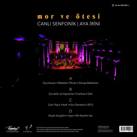 MOR VE ÖTESİ - CANLI SENFONİK AYA İRİNİ LP PLAK
