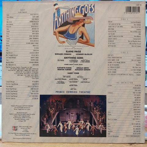 Various – Anything Goes: 1989 London Cast Recording LP PLAK