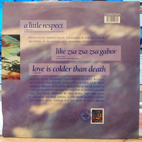 Erasure – A Little Respect LP  PLAK