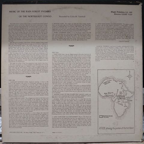 Rain Forest Pygmies – Music Of The Rain Forest Pygmies LP PLAK