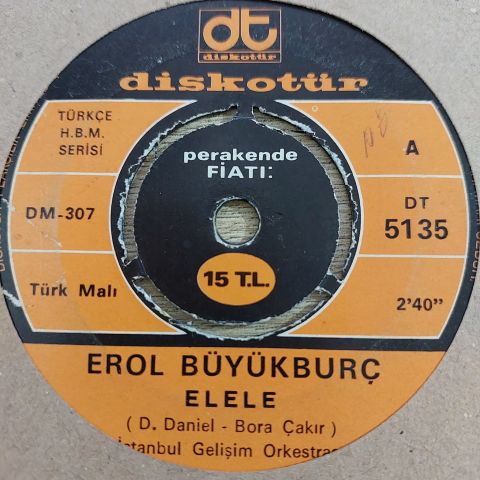 EROL BÜYÜKBURÇ - DUDAKLARIMDA ŞARKISIN 45LİK PLAK