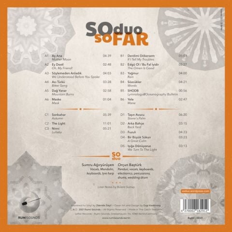 SO DUO - SO FAR LP PLAK