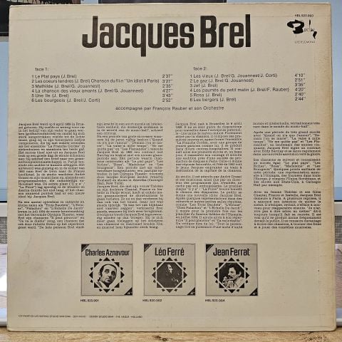 Jacques Brel – Jacques Brel   LP PLAK