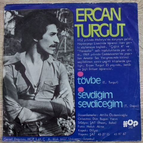ERCAN TURGUT - TÖVBE 45LİK PLAK