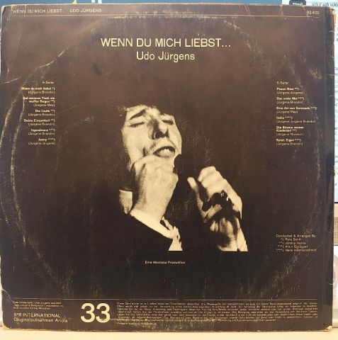 Udo Jürgens – Wenn Du Mich Liebst LP PLAK