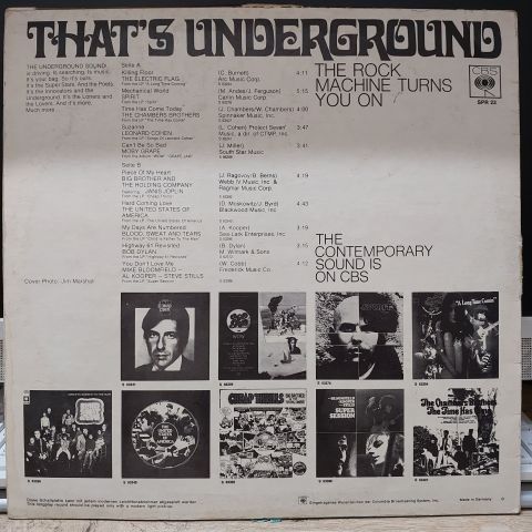 Various – That's Underground (The Rock Machine Turns You On) LP PLAK