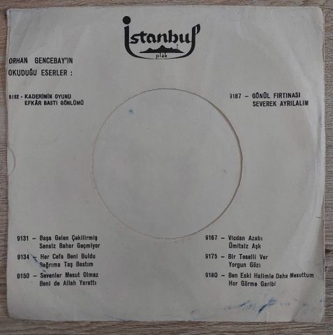 Orhan Gencebay – Bir Teselli Ver 45LİK PLAK