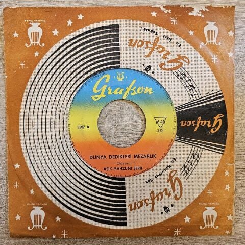 Aşık Mahzuni Şerif – Dünya Dedikleri Mezarlık 45LİK PLAK