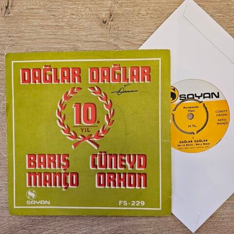 BARIŞ MANÇO - DAĞLAR DAĞLAR 45LİK PLAK