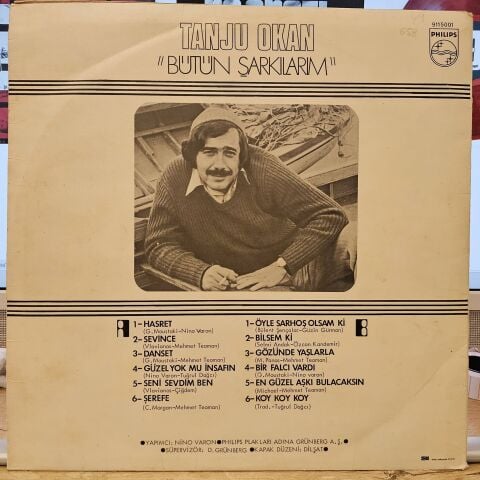 Tanju Okan – Bütün Şarkılarım LP PLAK
